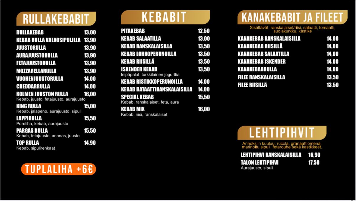 Menu 3